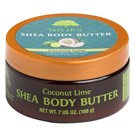 Tree Hut Shea Body Butter, Coconut Lime, 7-Ounce (Pack of 3)