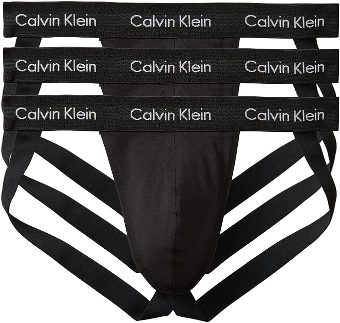 Calvin Klein Mens Cotton Stretch 3-Pack Jock Strap