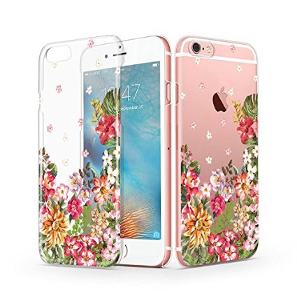 iPhone 6s Case, iPhone 6 Case, MOSNOVO Vintage Blossom Floral Flower Transparent Clear Design Hard Case for iPhone 6 4.7 Inch