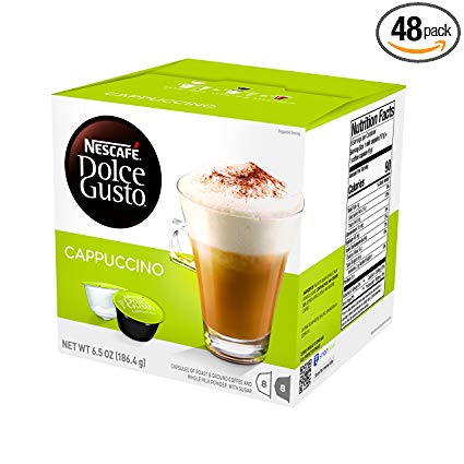 NESCAFÉ Dolce Gusto Coffee Capsules, Cappuccino, 16 Count ( Pack Of 3 )