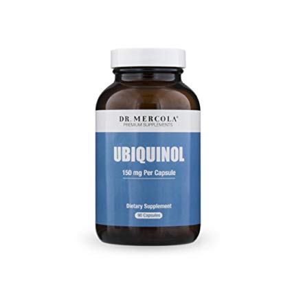 Dr. Mercola Ubiquinol 150mg - 90 Capsules - High Absorption CoQ10 Kaneka Antioxidant - for Heart Health Energy Boost & Muscle Pain Relief - Non GMO & Gluten Free