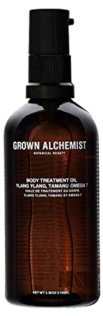Grown Alchemist Body Treatment Oil - Ylang Ylang, Tamanu & Omega 7 Oils - Natural Moisturizing Body Oil, Clean Skincare Made with Organic Ingredients (100ml / 3.38oz)