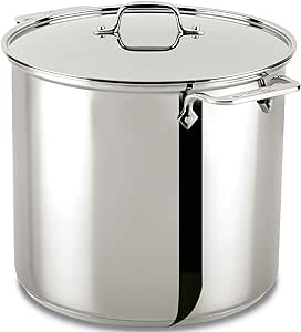 All-Clad 59916 Stainless Steel Dishwasher Safe Stockpot Cookware, 16-Quart, Silver