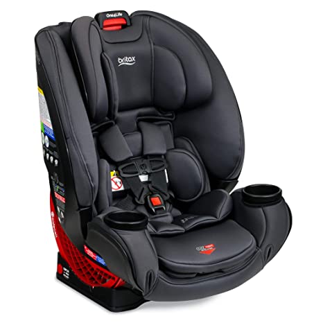 Britax One4Life ClickTight All-In-One Car Seat – 10 Years of Use – Infant, Convertible, Booster – 5 to 120 Pounds, Cool Flow Moisture Wicking Fabric, Cool N Dry Charcoal [Amazon Exclusive]