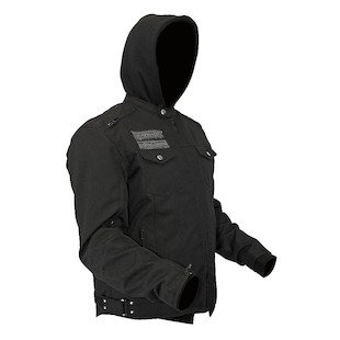 STREET & STEEL Anarchy Textile Motorcycle Jacket with Hoody - XL, Black