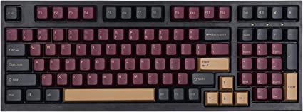 EPOMAKER Red Blue Samurai 135 Keys OEM PBT Double Shot Keycaps Set for 60%/65%/75%/1800-compact/Full Mechanical Keyboard, Compatible with MX-Clone Switches(Red Samurai)