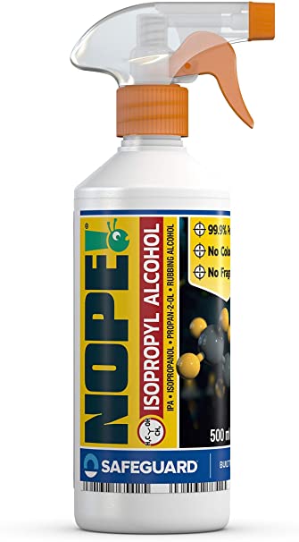 Nope! Isopropyl Alcohol Spray (IPA) 500ml 99.9% Pure Rubbing Alcohol - Cleaning, deodoriser and degreaser.