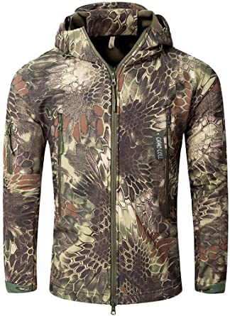 Camo Coll Men's Outerwear Camouflage Hoodie Military Jacket