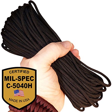 MilSpec ParacordParachute Cord 8 or 11 Strands 600 or 800 lb Break Strength Guaranteed Military Specification Compliant 550 or 750 Survival Cord Made in USA 2 EBooks and Copy of MIL-C-5040H