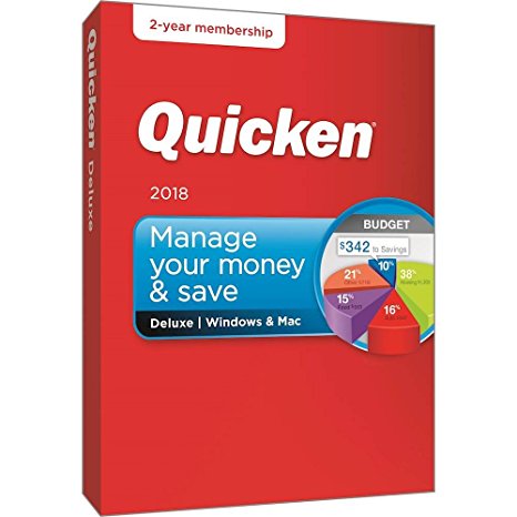 Quicken Deluxe 2018 Release - 24-Month Personal Finance & Budgeting Membership