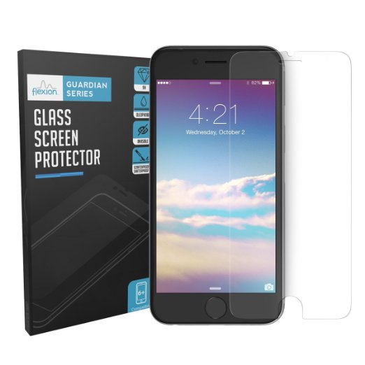 Flexion 47-Inch HD Clear Ballistic Glass Screen Protector for iPhone 6 and 6S