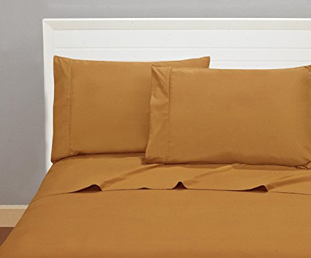 Bellerose Microfiber Sheets Quality Bedding 1800 Series 4 Piece Classic Soft Bed Linens Deep Pocket Fitted Sheet, Bonus 2 Pillow Cases, Add A Elegant Touch To Your Bedroom - Twin, Taupe