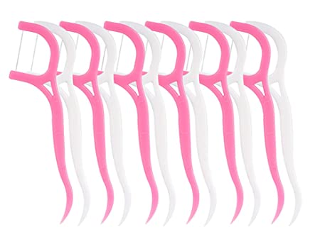 Safety 1st Disposable Floss Picks Teeth Cleaning Stick, Inter-dental Brush, Flossing Tools for Adults and Kids (80 Pieces) Pack of 4