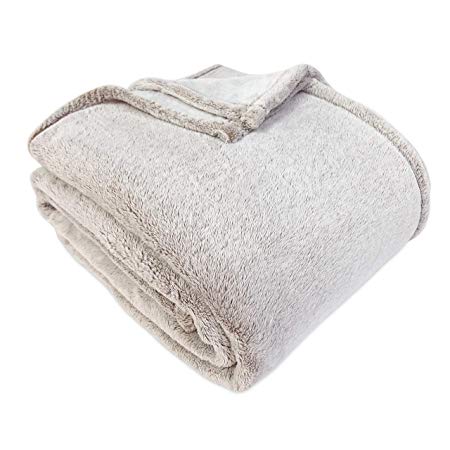 Berkshire Blanket Primalush Frosty Tipped Luxury Super Soft Cozy Bed Blanket, Alder, King