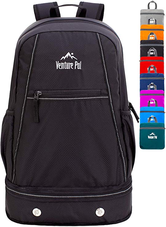 Venture Pal 35L Lightweight Packable Hiking Backpack with Wet Pocket & Shoes Compartment Travel Backpack for Men and Women