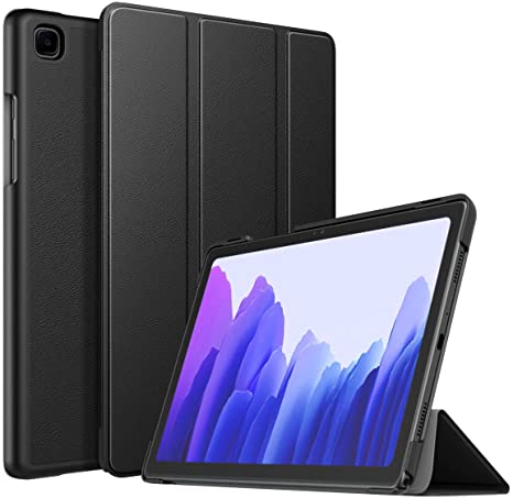 MoKo Case Compatible with Samsung Galaxy Tab A7 10.4" 2020, Ultra-Thin PU Leather Trifold Tablet Cover Shell Case Fits Samsung Galaxy Tab A7 10.4 Inch Model (SM-T500/505/507) - Black