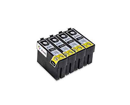 K-Ink Epson 127 Black Ink Extra High Yield Replacement Cartridges (4 Large Black)