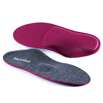 Cork Orthotics Shoe Insoles/Inserts/Pads with High Arch Supports for Women&Men,Plantar Fasciitis Boot Insole Orthopedic Over Pronation Orthotics for Flat Feet,Heel Bunions Metatarsus Pain Relief