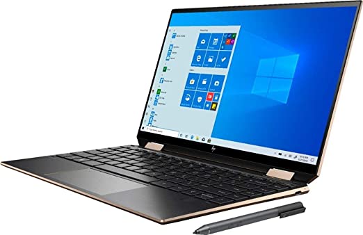 HP Spectre X360 2020 GEM Cut 13.3" FHD Touch Laptop, Intel i7-1065G7, 16GB RAM, 512GB SSD, Bang & Olufsen, Fingerprint Reader, HP Stylus, Nightfall Black, Win 10 Home, 64GB TechWarehouse Flash Drive