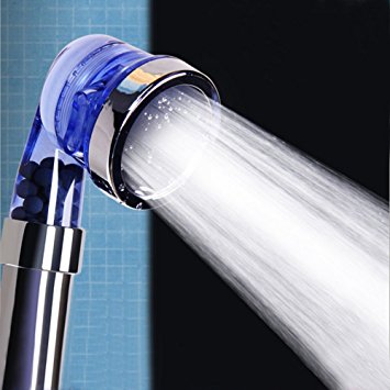 Uforme Super Strong Pressurized Negative Ions Hand Held Small Nozzle Shower Head For Dry Skin Help Anti-Hair Loss 3 Modes With High Pressure Water Saving