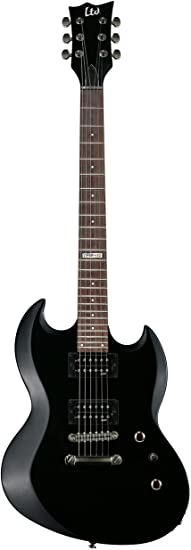 ESP LTD Viper-10 Electric Guitar with Gig Bag, Black