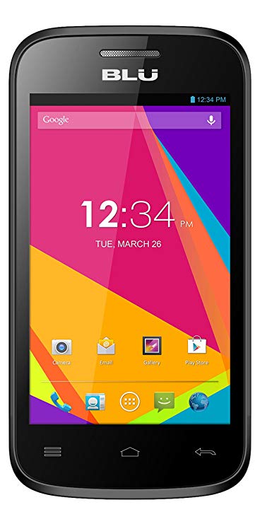 BLU Dash JR 4.0K Android 4.2, 2MP - Unlocked (Black)