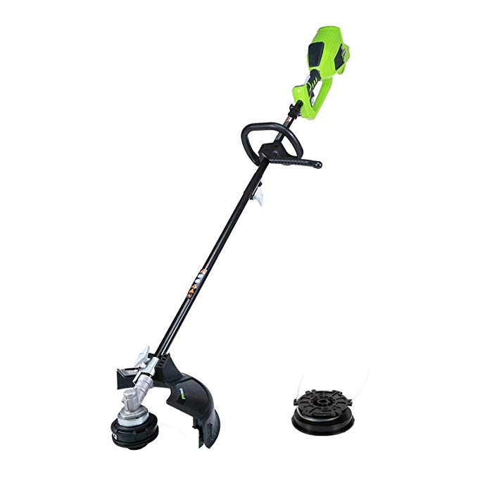 GreenWorks 14-Inch 40V Cordless String Trimmer (Attachment Capable) with Bulk Line, Battery and Charger Not Included 2100202