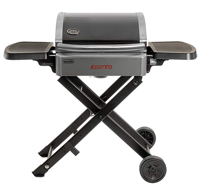 Martin Bistro Gas Grill Portable Stainless Steel Tabletop BBQ Propane Barbeque Grills for Camping Outdoor