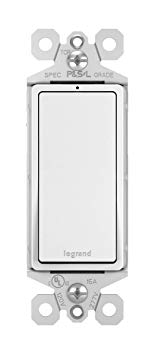 Legrand-Pass & Seymour TM870WSLCC10 radiant 15 Amp Single Pole Rocker Switch with White LED Locator Light