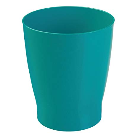 InterDesign Franklin Wastebasket Trash Can - Teal