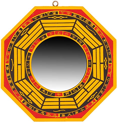 Traditional chinese Feng Shui Convex Bagua Mirror & Concave Bagua Mirror (Concave6")