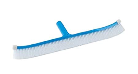 Pentair R111386 912VL Molded Back End Cap Curved Brush with White Nylon Bristles, 18-Inch