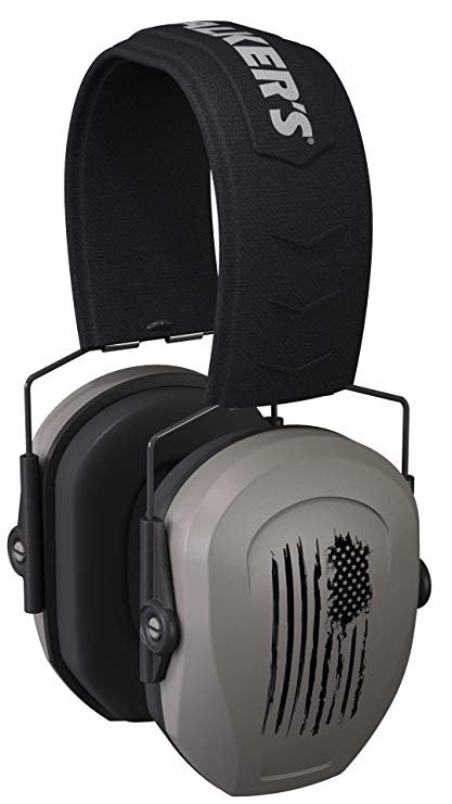 Walker's Razor Slim Passive Earmuff (Choose Your Color) Ultra Low-Profile Earcups - Shooting Hearing Protection