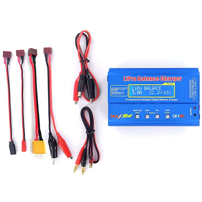 SKYRC IMax B6 2s-6s 7.4v-22.2v Lipo NiMh Battery Balance Charger for RC Helicopter NiMH/NiCd Rechargeable Battery
