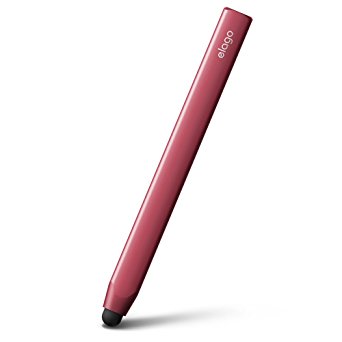 elago Stylus [Grip][Red Pink] - [Premium Aluminum ][Ergonomic Grip][Replaceable Extra Tip Included] - for iPad, iPad Pro, iPad Mini and iPhone