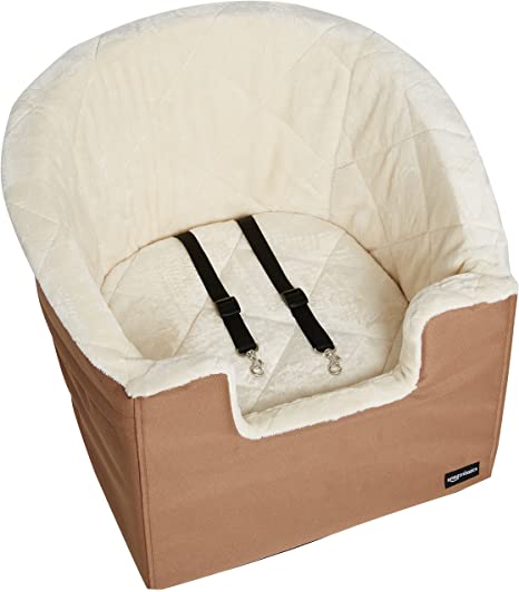 AmazonBasics Pet Car Booster Bucket Seat - 18 x 18 x 16 Inches