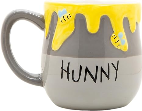 Disney Winnie The Pooh Honey Pot Figural Mug Kitchen Accessories | Cute Ceramic Housewarming Gifts For Men And Women And Kids | Official Licensee | 1 Set