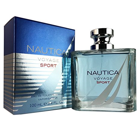 NAUTICA Voyage Sport Eau de Toilette Spray, 3.4 Fluid Ounce