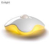 Four Leaf Clover 07W 3500K LED Night Light Motion Sensor Motion-Activated Battery-Powered Package of 2