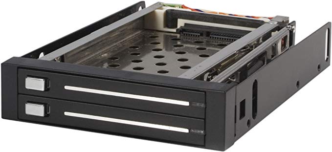 Startech.Com HSB220SAT25B 2 Drive 2.5-Inch Trayless Hot Swap Sata Mobile Rack Backplane