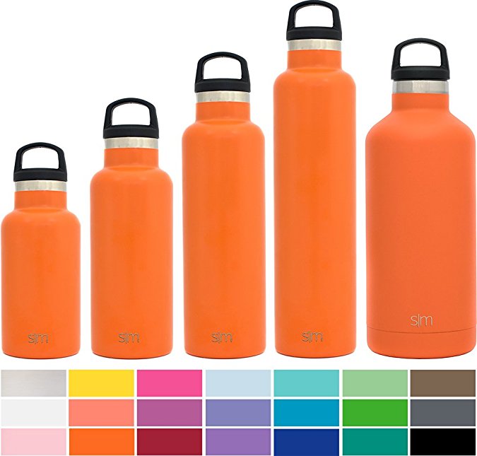 Simple Modern Ascent Water Bottle - Vacuum Insulated 18/8 Stainless Steel Powder Coated - 18 Colors