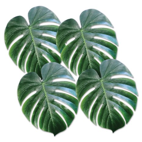Beistle 54556 Tropical Palm Leaves, 13-Inch, 4 Count