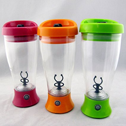 Dimart Battery-operated Protable Digital Coffee Milk Auto Self-Stirring Mug Mixer Shaker Cup Green