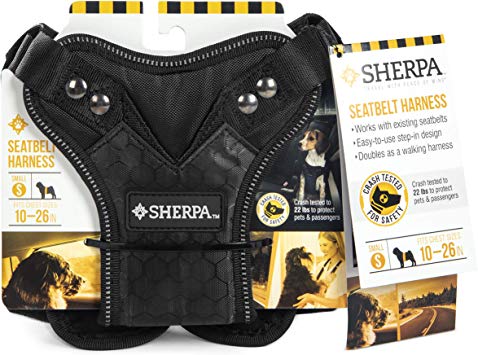 Sherpa Travel Crash Tested Ultra Safe Auto Buckle in Pet Harnesses and Travel Bags