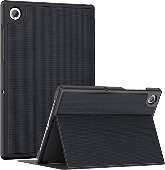 Soke Galaxy Tab A8 Case 10.5 Inch 2022, Premium Shockproof Stand Folio Case, Multi- Viewing Angles, Hard PC Back Cover for Samsung Galaxy Tab A8 Tablet [SM-X200/X205/X207], Black