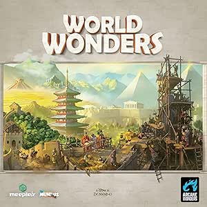 World Wonders Strategy Board Game by Arcane Wonders – Build Iconic Landmarks, Compete Strategically, for 1-5 players and Ages 14