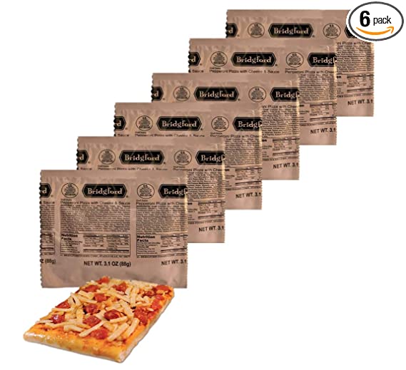 Pepperoni Pizza Slices / MRE 'Meal, Ready to Eat' / 3, 6, 9 or 12 pack options! (6 pack)