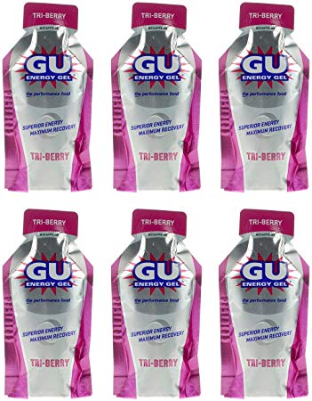 GU Energy Gel - Tri-Berry (6 x 1.1oz Packs)