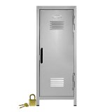 Mini Locker with Lock and Key Silver -1075 Tall x 4125 x 4125