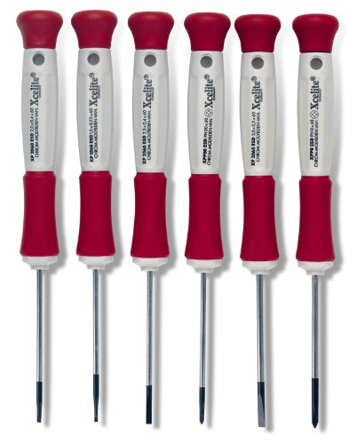 Xcelite XP600 6-Piece Precision Slotted and Phillips Screwdriver Set